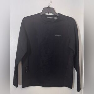 Eddie Bauer Men's Long Sleeve Tee in Black